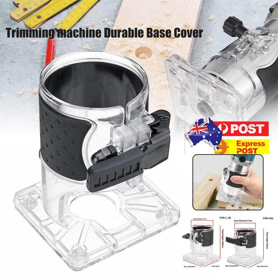 Woodworking Trimmer Router Base Electric Trimming Machine PC Plastic With Knobs