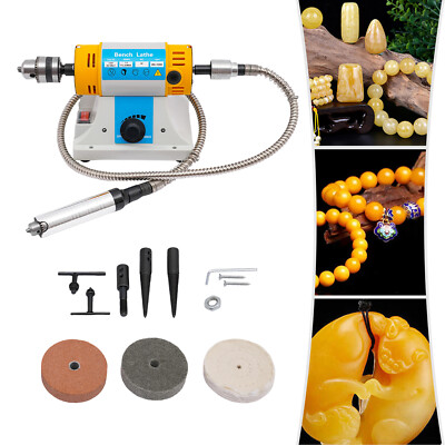 Pro Jewelry Bench Polisher Bench Lathe Polishing Buffer Grinder Buffing Machine