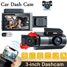 WIFI 1080P Dual Len Car Dash Cam with Front Rear Internal Camera HD Dashcam Taxi
