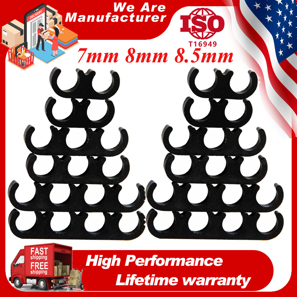 Spark Plug Wire Holders 2 Sets Blue Spark Plug Wire Separators For Chevy, Ford - Plastic Wire Looms (Part #9877) Spark Plug Wires - Foto 8