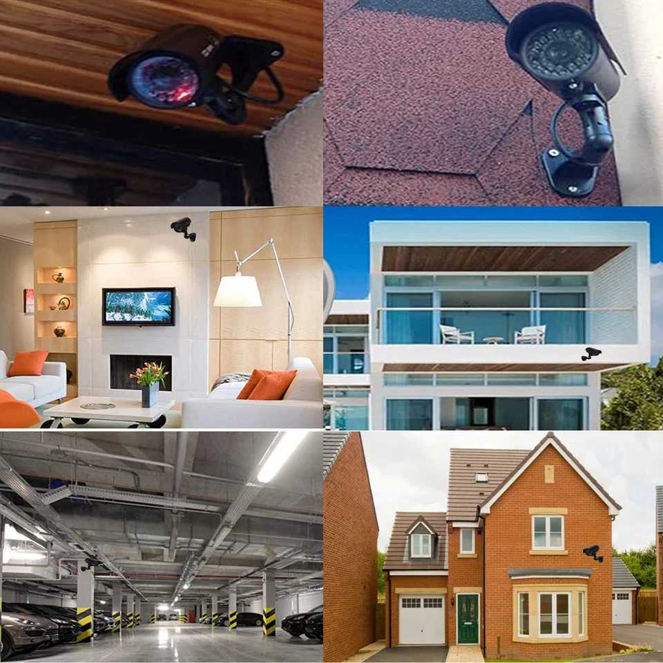 Bullet Dummy Fake Faux Camera CCTV Surveillance Security IR LED Flashing Light - Image 3 of 4