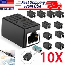 10PCS Lot RJ45 Inline Coupler Cat7/6/5e Ethernet LAN Network Cable Adapter