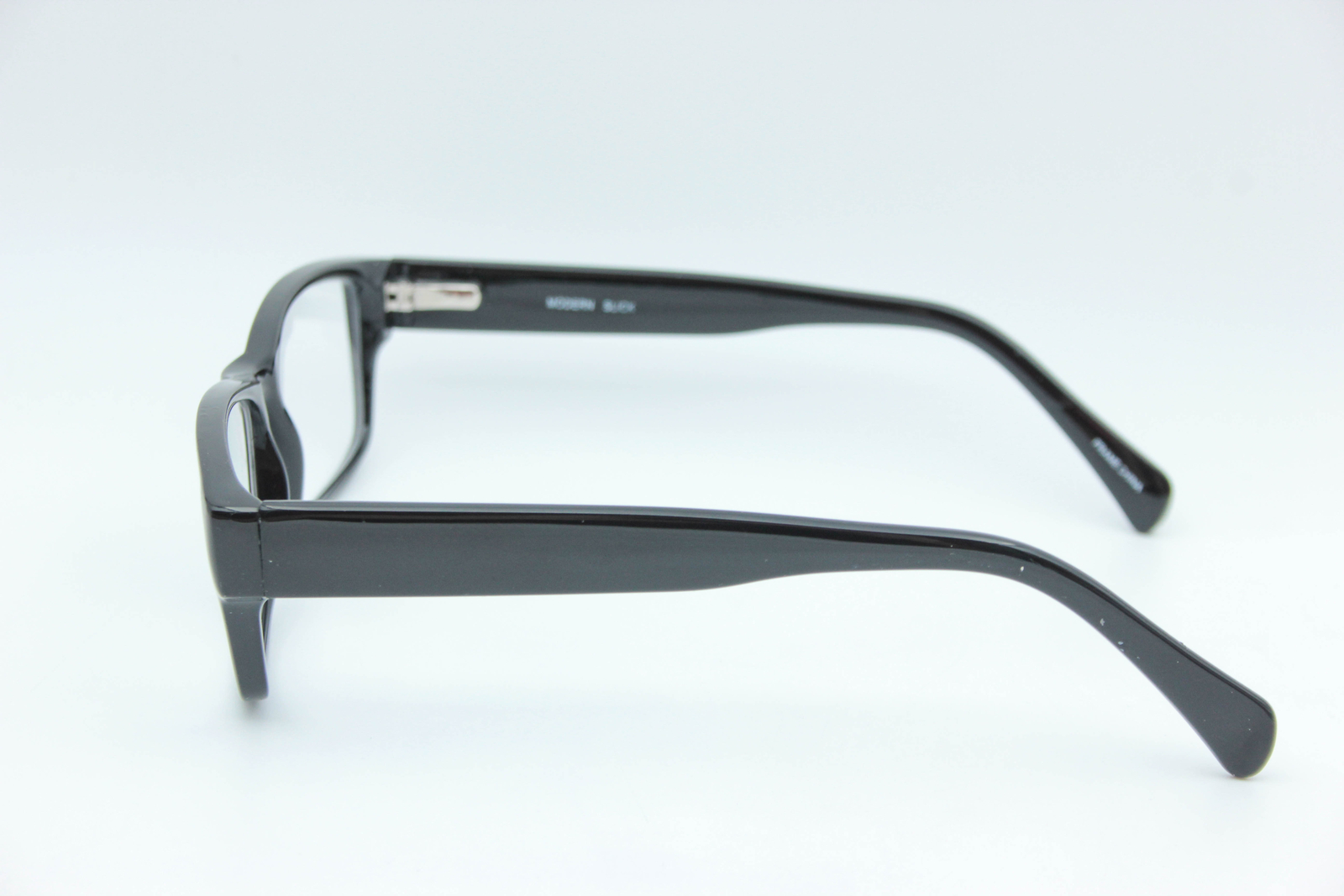Modern Optical Slick Black Rectangle Eyeglasses Frames 54-17-145