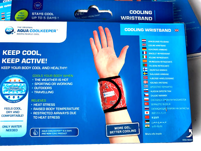 Aqua Coolkeeper Cooling kühlendes Armband pacific blue S 12-16cm AQ4100