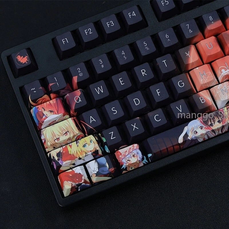 Oriental Project Gensokyo Only Keycaps Dreamy Full Frame 108 Keys Anime PBT Gift - Image 2 of 4