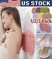 Foot Back Scrubber Exfoliating Silicone Massager Pad Cleaning Mat Bath Shower