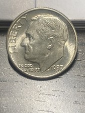 1957 P Roosevelt Dime - BU - As Shown! (#1105)