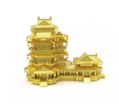 3D Puzzle Chinese Temple Tower DIY Metal Model Building Kit Kids Adults Fun Gift - Picture 8 of 9