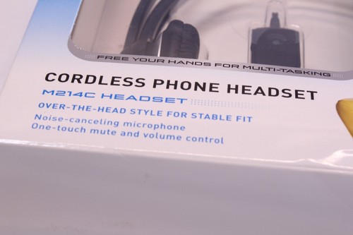 Plantronics M214C Cordless Phone Headset Noise Cancelling Microphone Sealed New - 第 2/4 張圖片