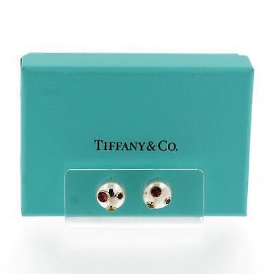Tiffany & Co. Etoile Ball Earrings Sterling 18K Gold Tourmaline Sapphire Peridot