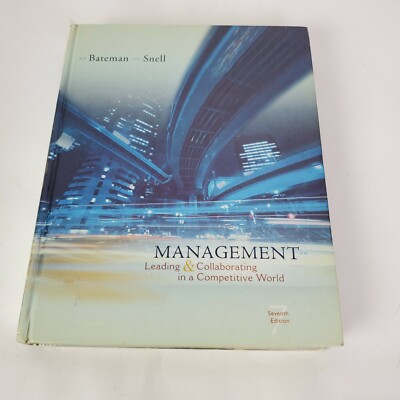 Management: Leading & Collaborating Competitive World Hardcover Book