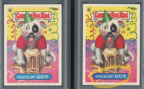 Garbage Pail Kids 14th Series #560b Guzzlin' Guy PSA 10 GEM MINT Nameplate ERROR - Picture 3 of 3