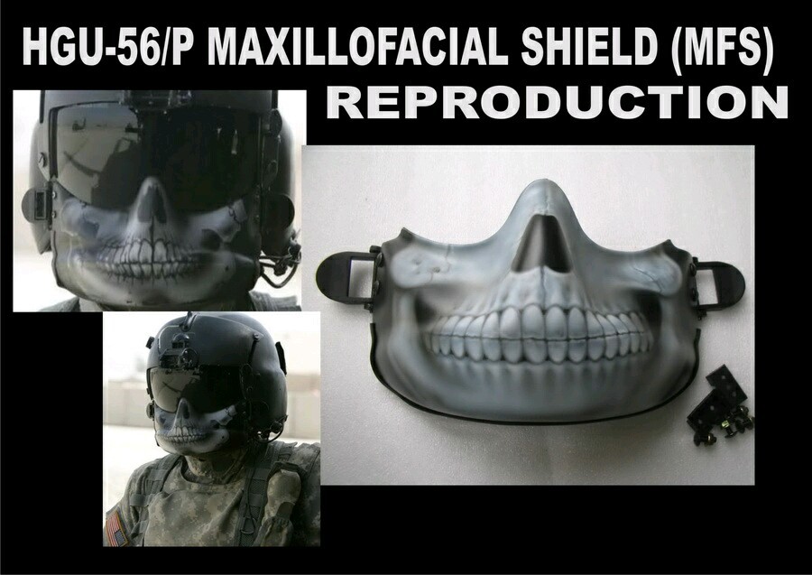 Custom Fiber Painted Repro HGU 56 MFS Shield with Hardware kit | eBay