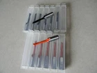 13 pc. line boring bit 5mm, 57mm long, 10mm shank, 7 RH and 6 LH