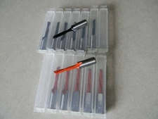 13 pc. line boring bit 5mm, 57mm long, 10mm shank, 7 RH and 6 LH