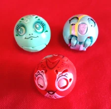 Lot of 3 Zoobies Spring to Life Spin Masters: Slippy, Petagonia, Princess Starla