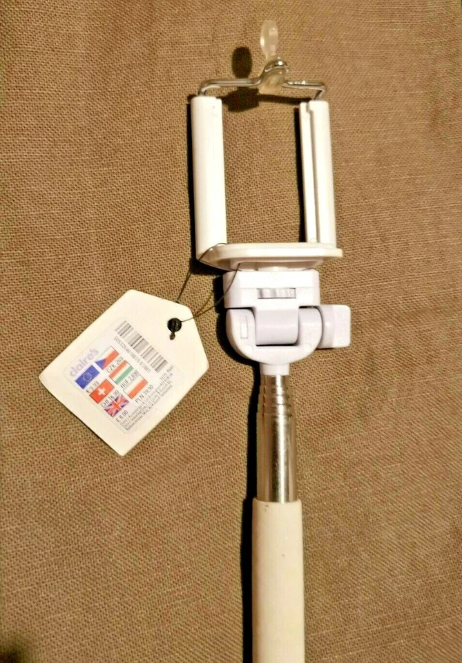 New Mini Selfie Stick Monopod Mobile Phone holder Telescopic Wired Remote button - Image 2 of 2