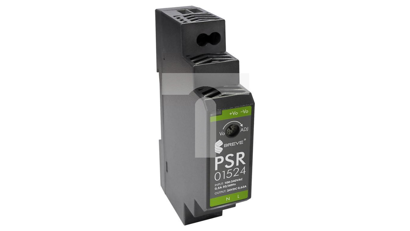 Switching power supply PSR 01524 230/24VDC 0.63A 15W per DIN rail, Uzas:  /T2UK