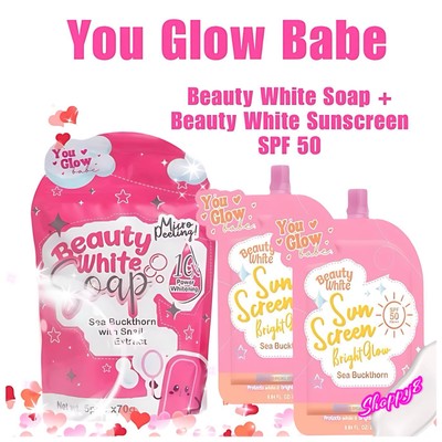 You Glow Babe Beauty White Soap + Beauty White Sunscreen SPF50 -Twin Pack