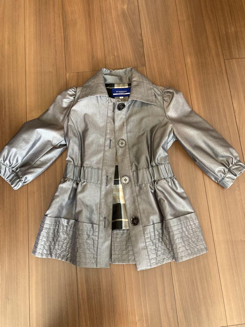 Burberry Blue Label Wool Blend Trench Coat for Women