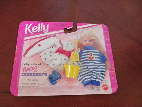 Barbie Kelly Fashions Clothes 14393 Vintage 1995 Anchor Red White Blue