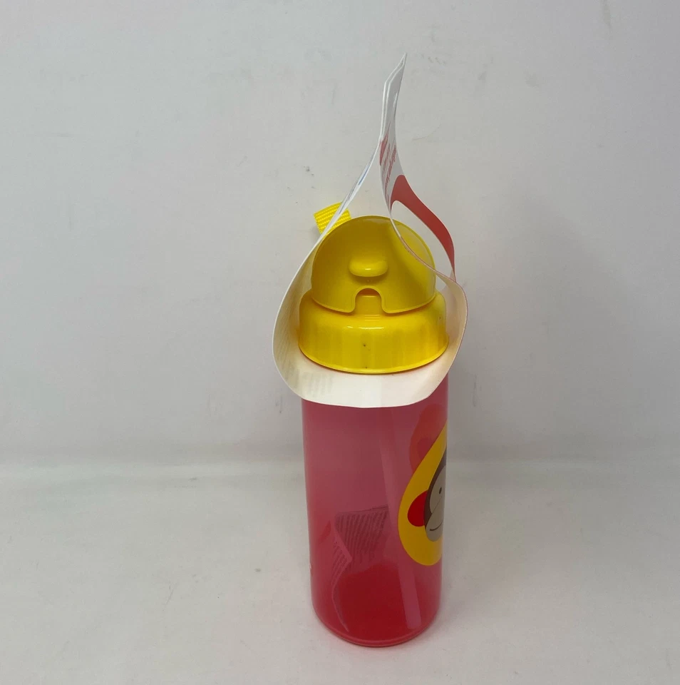 Botella de paja Skip Hop Zoo 13 oz - rosa mono/amarillo Foto 3 de 4
