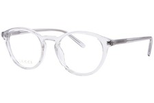 Gucci GG1998O 004 Eyeglasses Men's Grey Full Rim Round Shape 49mm