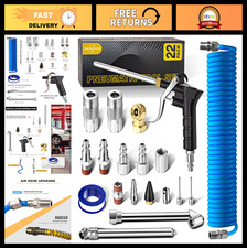 22-Piece Air Compressor Accessories Kit, 25FT Repairable PU Hose, Tools & Tire G
