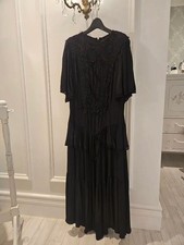 Isabel Marant Black Ray Long Dress 38 Authentic