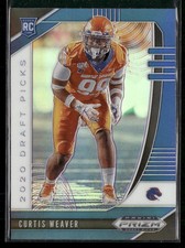 2020 Panini Prizm Draft Picks #166 Curtis Weaver Prizms Blue