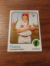TJ FRIEDL REDS 2022 TOPPS HERITAGE ROOKIE CARD #98   FREE SHIP. rookie card picture