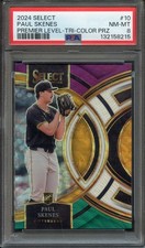 2024 Select #10 Paul Skenes RC NM-MT Premier Level-Tri-Color Prizm PSA 8 8215