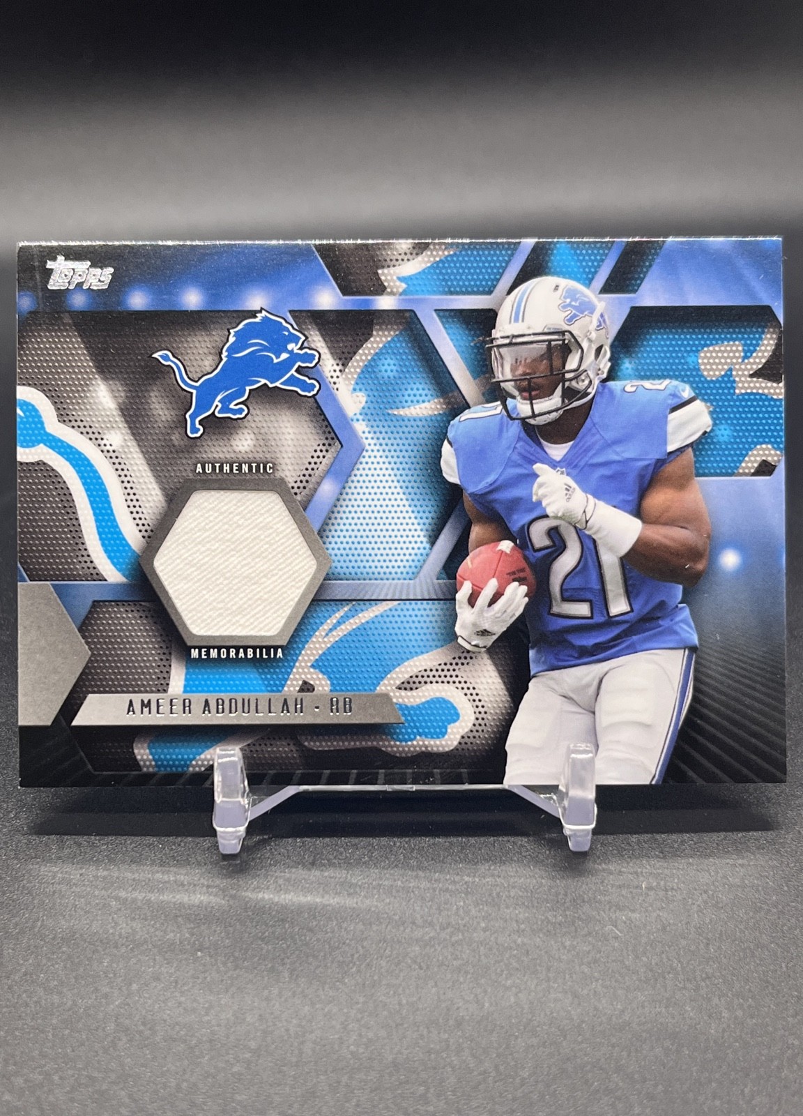 Ameer Abdullah Topps Chrome Rookie Relics #AA Base