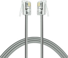 Phone Cord 6Ft Telephone Cord Phone Cable RJ11 6P4C Male to Male for Landline an