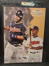 EDWIN ENCARNACION INDIANS 2017 Topps Gold Label 5x7 #69 01/10 Gold