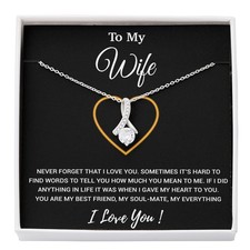 To My Wife Necklace, Christmas Gifts For Women, Anniversary Gift For Wife