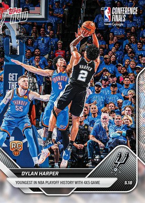 2025-26 Topps Now NBA #314 Dylan Harper San Antonio Spurs RC PRESALE