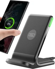 INIU Wireless Charger, 15W Fast Qi Certified Wireless Charging Station - USA