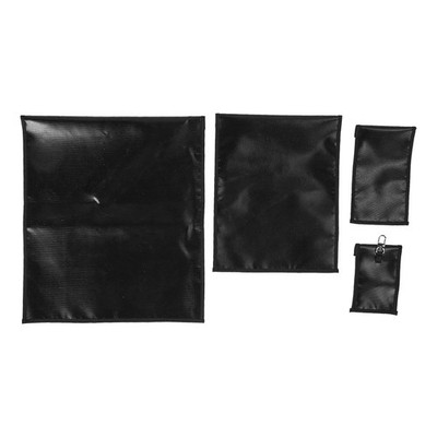 4x Faraday Bag Black Portable Fireproof Safe Reliable Faraday Signal Blocking
