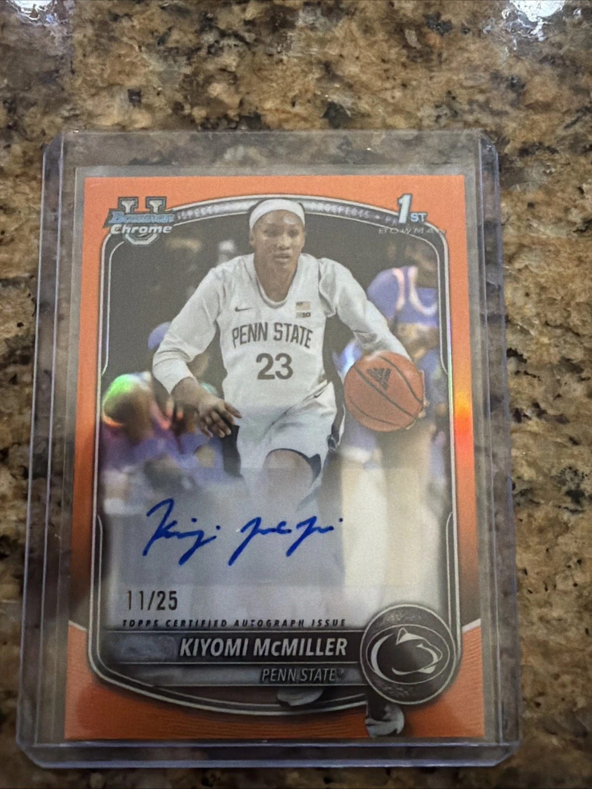 2025-26 Bowman Chrome Kiyomi McMiller #XV44 Orange /25