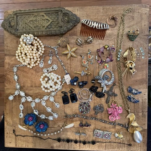 Vintage Costume Jewelry Lot 40’s-90’s Sterling Silver Coro Trifari Signed