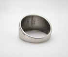 14K White Gold Diamond-Cut Cigar Band Ring Size 7 2.8 Gr [R378] — photo 8