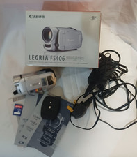 Canon Legria FS406 Camcorder 41X Advanced Zoom Video Camera boxed with all wires