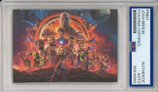 Josh Brolin SIGNED The Avengers Infinity Wars Cast Picture Thanos PSA DNA COA