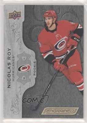 2018-19 Upper Deck Engrained Rookies Black 41/49 Nicolas Roy #66 Rookie RC 2r5