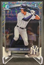 2025 Bowman Draft Dax Kilby Chrome Lazer Refractor #BDC-146 1st Prospect Yankees