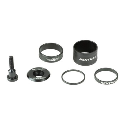 Renthal V2 Apex Spacer and Top Cap Kit, Black