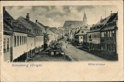 Ak Schneeberg im Erzgebirge, Ritterstraße - 10833634