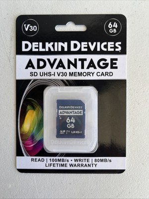 Delkin Devices Advantage 64 GB SD Card - NEW