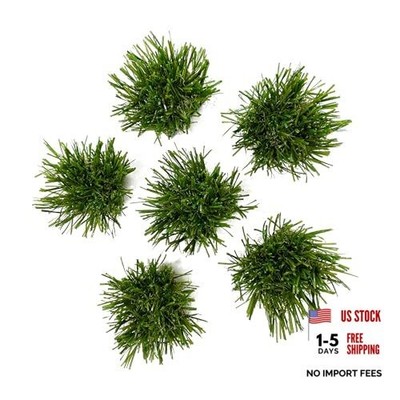 KuGuo DIY Buffalo Grass Tufts - 12PCS Plastic Artificial Weeds - Mini Plastic